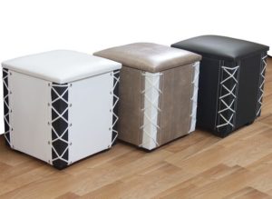 outils pour créer un pouf avec boîte de rangement